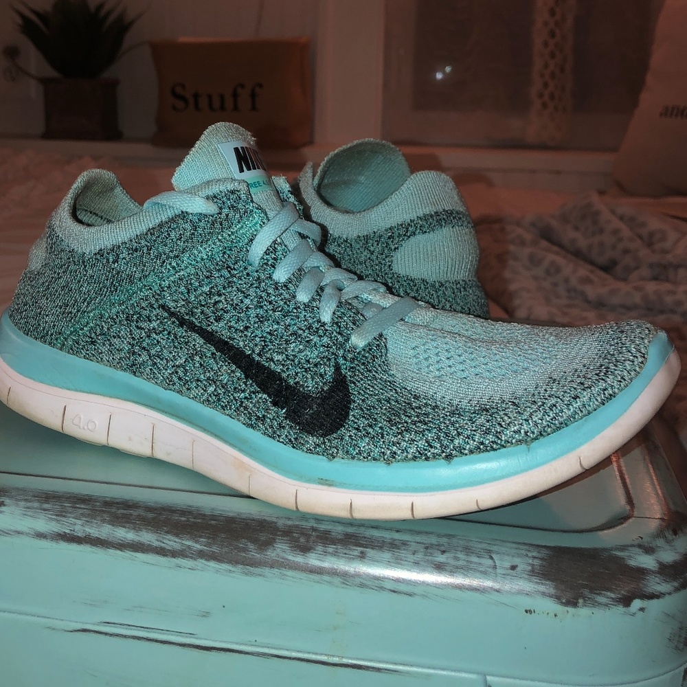 Niki FishNet Blue Tennis Shoes